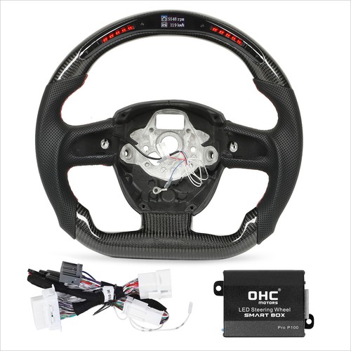 Led real carbon fiber steering - real,