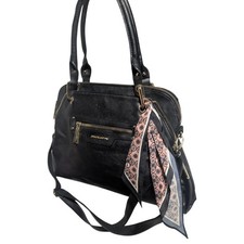 Big Buddha Black Satchel