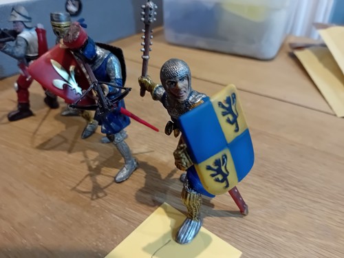 80mm plastic medieval figures - plastic,