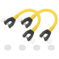 Ski Tip Connector, Snowboard Clip Ski Training Aid Basic Turning 2 Pcs & Yellow