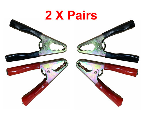 Heavy dut 4pc jump lead - 4pc, clamp