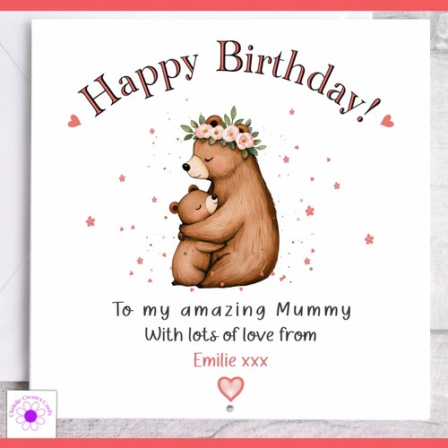 Personalised birthday card - personalised,