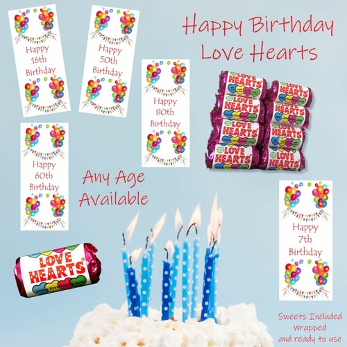 Mini love hearts birthday - mini,