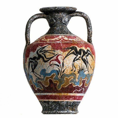 Ancient greek minoan amphora - ancient,
