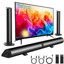 Surround Sound Bar 4 Speaker System Wireless Subwoofer TV Home Theater Bluetooth