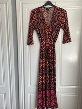 Attitude by Renee Black Floral Maxi Dress M (12/14)