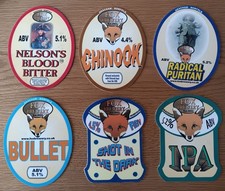 6 x PUMP CLIPS - FOX BREWERY