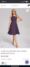 Cicinia Chiffon Plum Size 6 Bridesmaid Dress