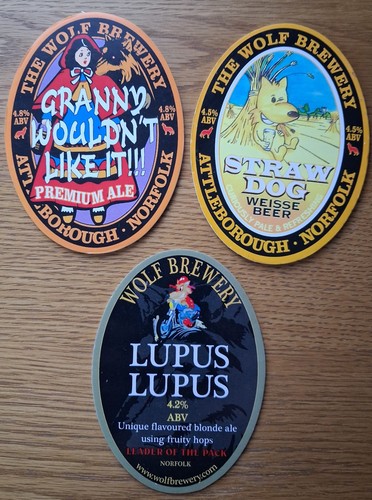 Pump clips wolf brewery - -,