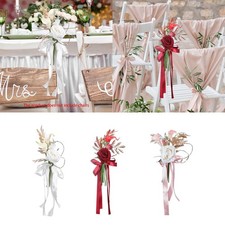 Decorations White Pew Flowers