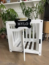 White Modern Dog Crate