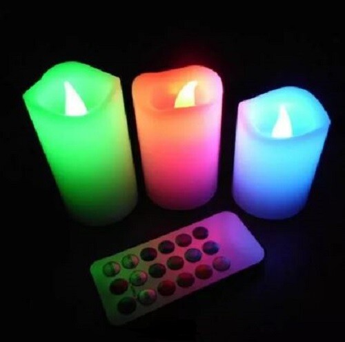 Color changing led candles - changing, candles: