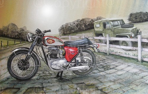 Bsa a65 lightning 1960 - bsa,
