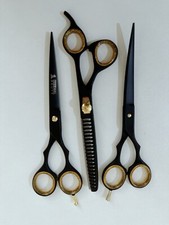 7.5" Professional PET DOG Grooming scissors Cutting & Chunker & Curved shears
