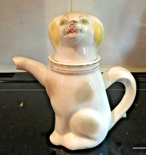 Vintage chinese dog teapot - dog,