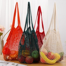 Mesh Net Bag String Shopping Bag Reusable Fruit Storage Handbag Totes UK