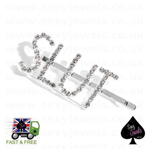 Silver slut diamante - silver,