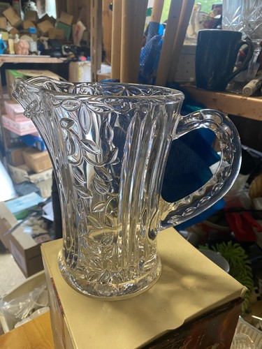 Lead crystal water jug - lead,