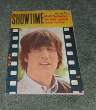 Showtime The Top Film Monthly Magazine. August 1965. John Lennon On Cover