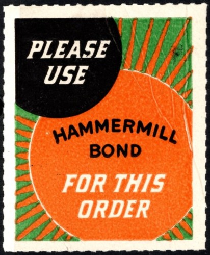 Vintage poster stamp - poster, please