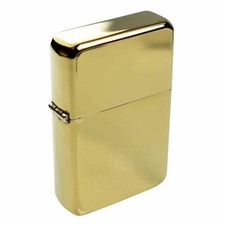 Plain GOLD Windproof Lighter Great Gift for Christmas UK SLR SAME DAY  DESPATCH