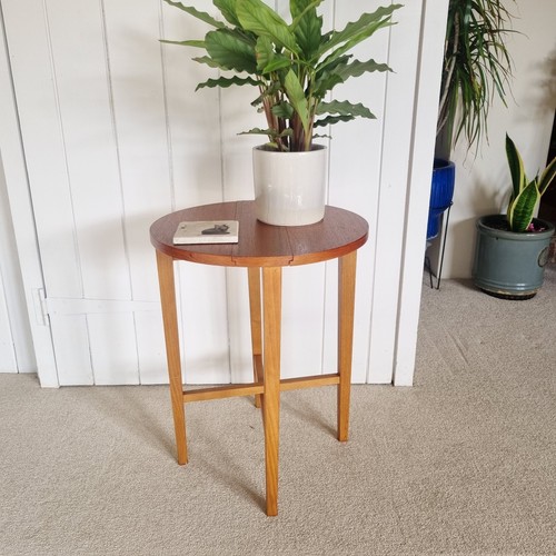 Vintage small teak round - small,