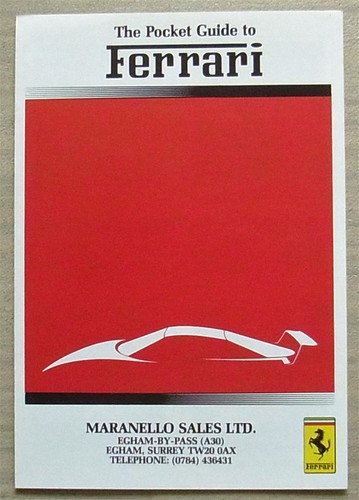 Ferrari pocket guide - ferrari, car
