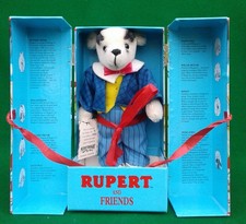 MERRYTHOUGHT BILL BADGER, RUPERT AND FRIENDS - LIMITED EDITION WITH COA - BOXED.