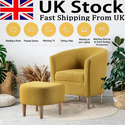 Linen modern accent chair - modern,