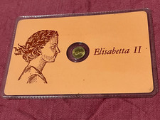 RARE VINTAGE 8K Solid Gold COIN: Miniature Gold coin Queen Elizabeth II- Special
