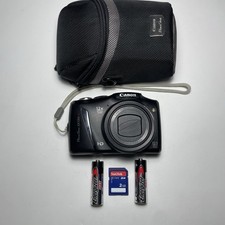 Canon PowerShot SX130 IS 12.1MP Digital Camera Tested + Canon Camera Case, SD