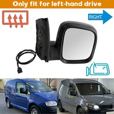LHD Electric Heated Side Wing Mirror Right Hand O/S For VW Caddy III MK3 2004-10