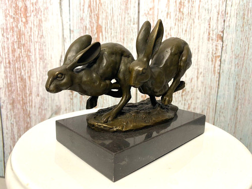 Bronze sculpture running - sculpture,