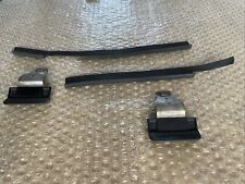 Saab Gm900 900 Headlight Lower Strips + Headlight Wiper Stop Bracket Pair L+R