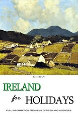 Travel Ireland for Holidays Kerry Paul Henry Poster