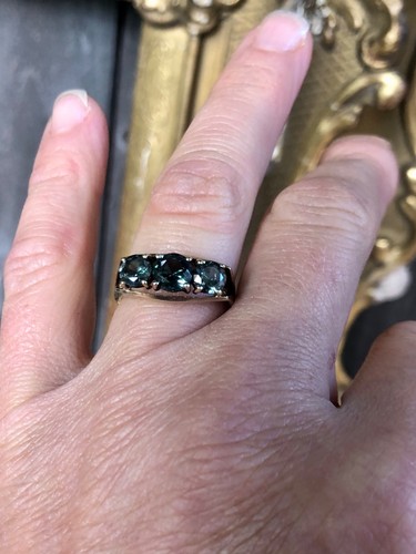 Blue green sapphire three - sapphire,