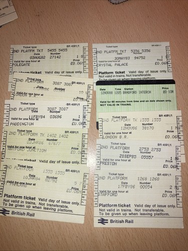 Platform tickets - x., (