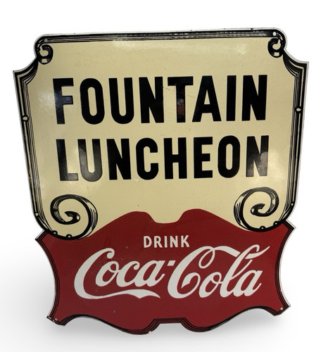 Enamel sign fountain - enamel,