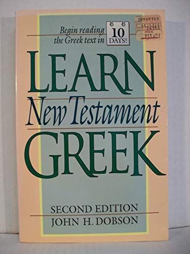 Learn new testament greek - testament,