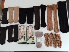 Job Lot of 25 Pairs of Ankle High, Knee High, & Pop Socks Footsies New/Unworn