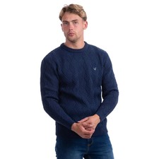 Mens Chunky Cable Knit Jumper