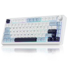 Aula F75 Wireless Mechanical Keyboard, Glacier Blue, Reaper Switch, Damaged Box