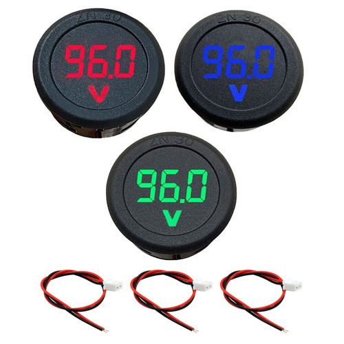 Car voltmeter 100v led - dc, 4-100v