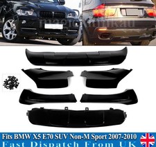 For 2007-2010 BMW X5 E70 Performance Front Splitter Rear Diffuser Glossy Black