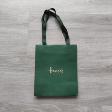 Original Genuine Harrods Gift Shopping paper bag Small 18 x 21.5 x 9 cm