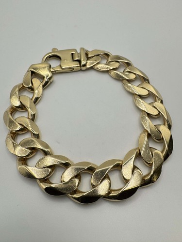 9ct monster curb bracelet - 9ct,