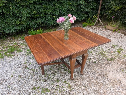 Antique oak gate leg - antique, leaf