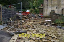 Photo 6x4 Flood damage Clough Road near Walsden Station Todmorden Clough c2006