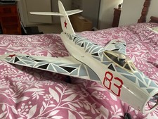 RC MIG 15 Model Aircraft w/servos. Ready for installation of glo/electric motor