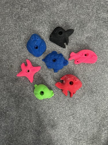 Rock climbing holds wall set - climbing,